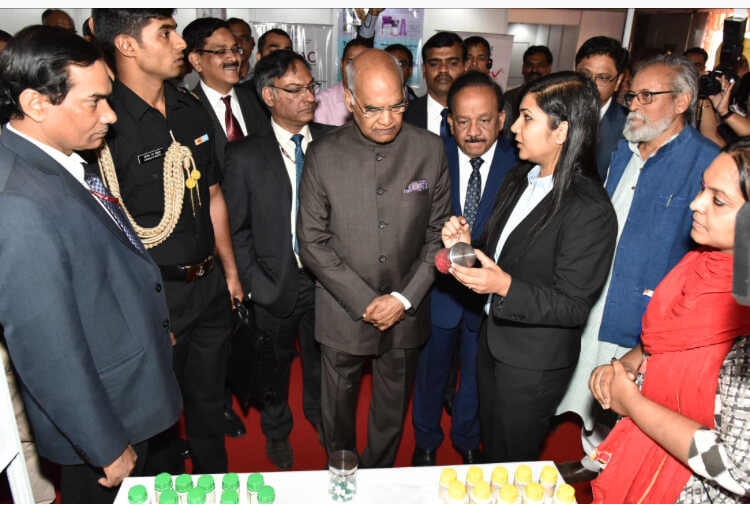 Selected for presentation before the honorable President Sri Ramnath Kovind at the festival of innovation and entrepreneurship, New Delhi