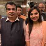 With union minister Sri Nitin Gadkari during Agrovision 2021